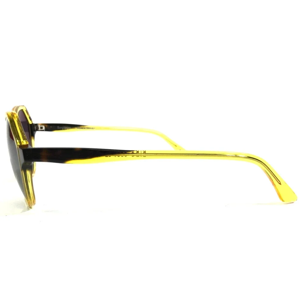 BOZ Sunglasses DIDO 5091 Yellow Demi Tortoise Frames with Silver Mirrored Lenses